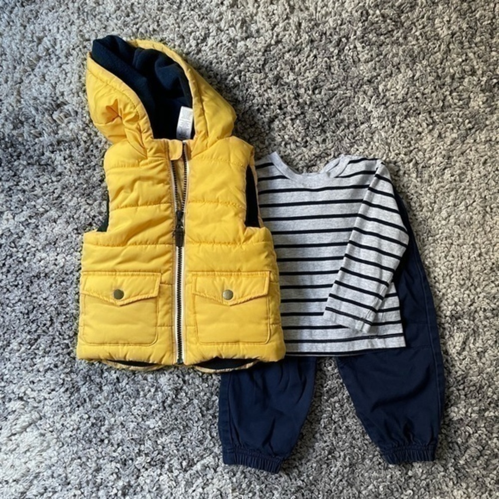 Little me matching baby boy set